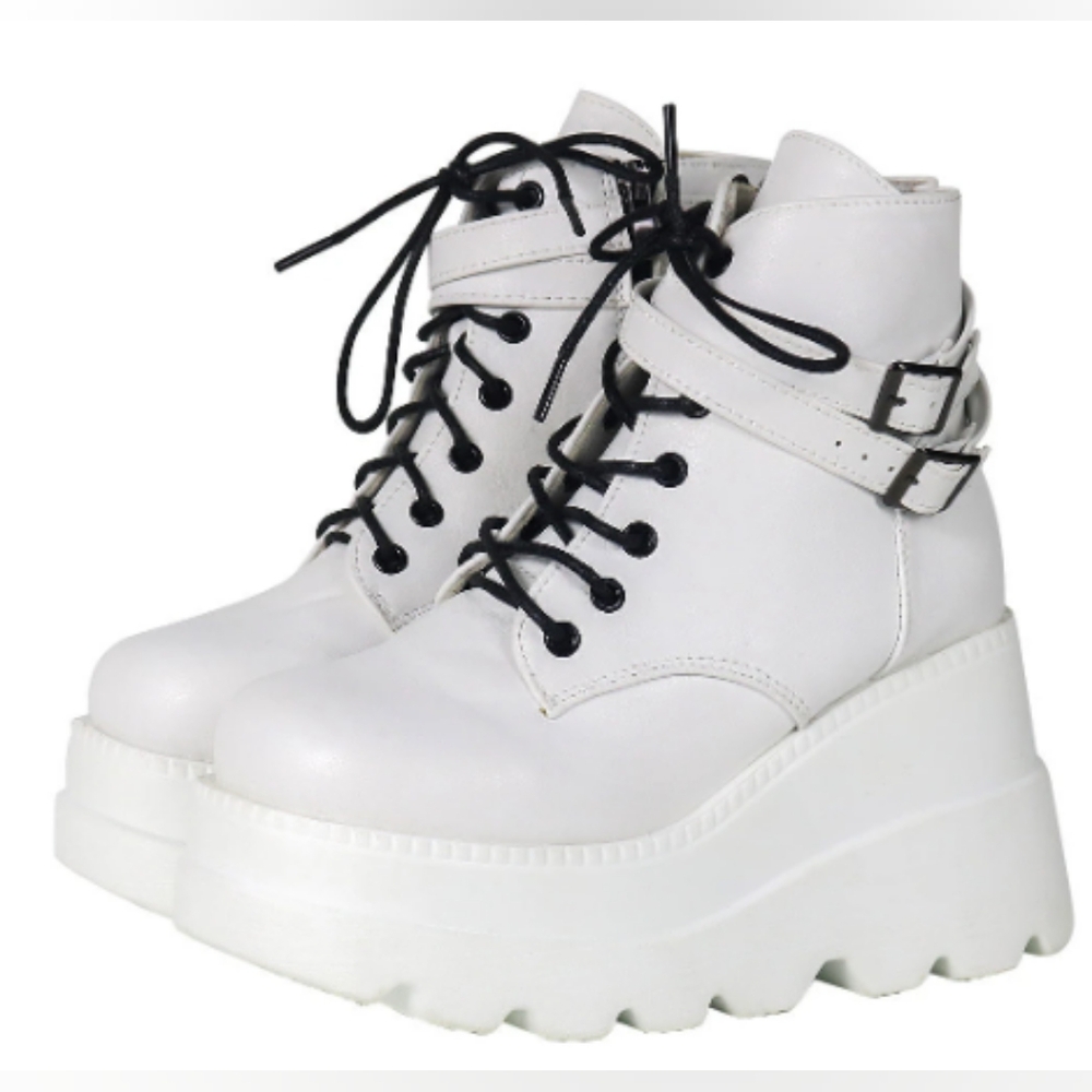 White Platform Boots